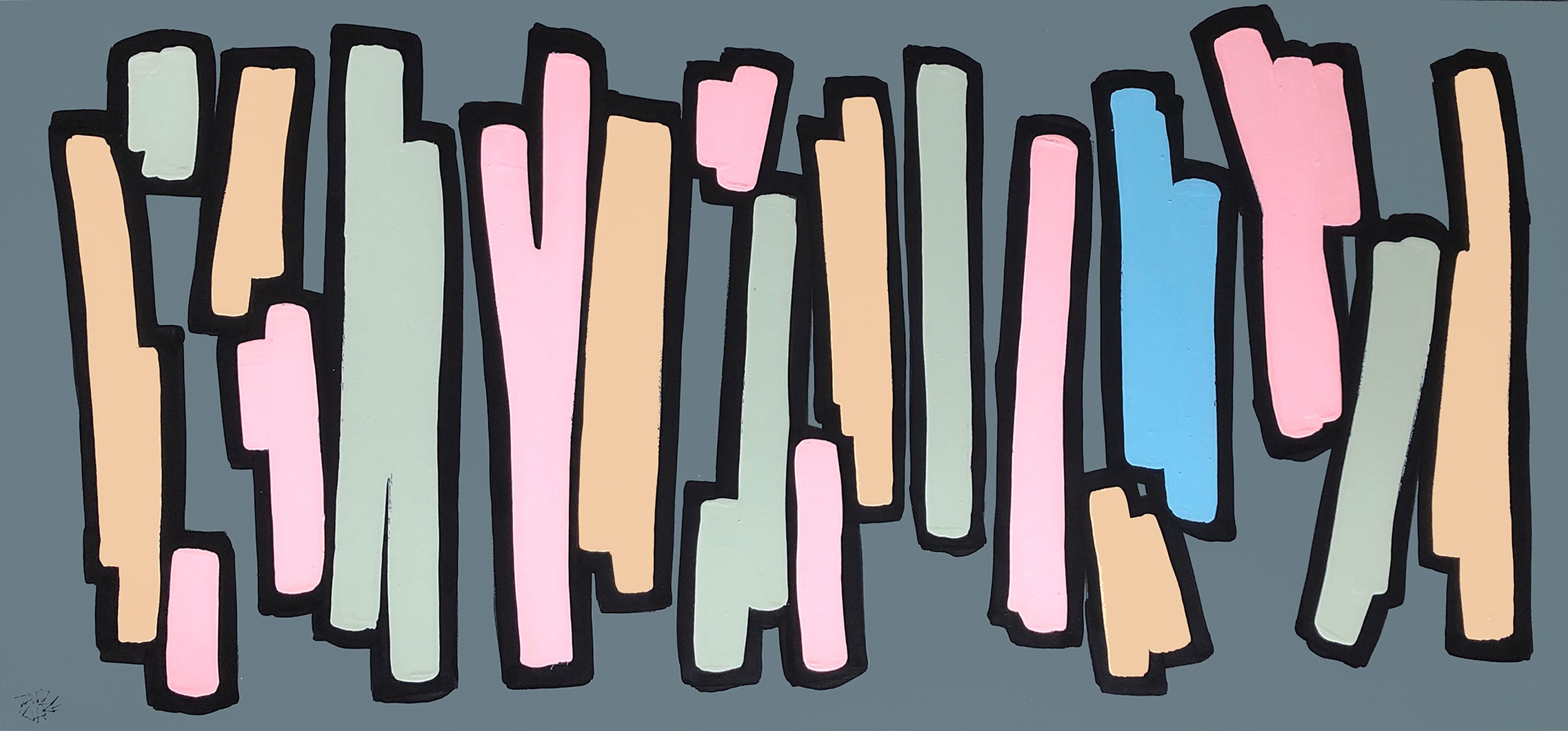 Blue Poles 2