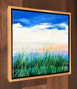 Beach Grass With Dark Sky