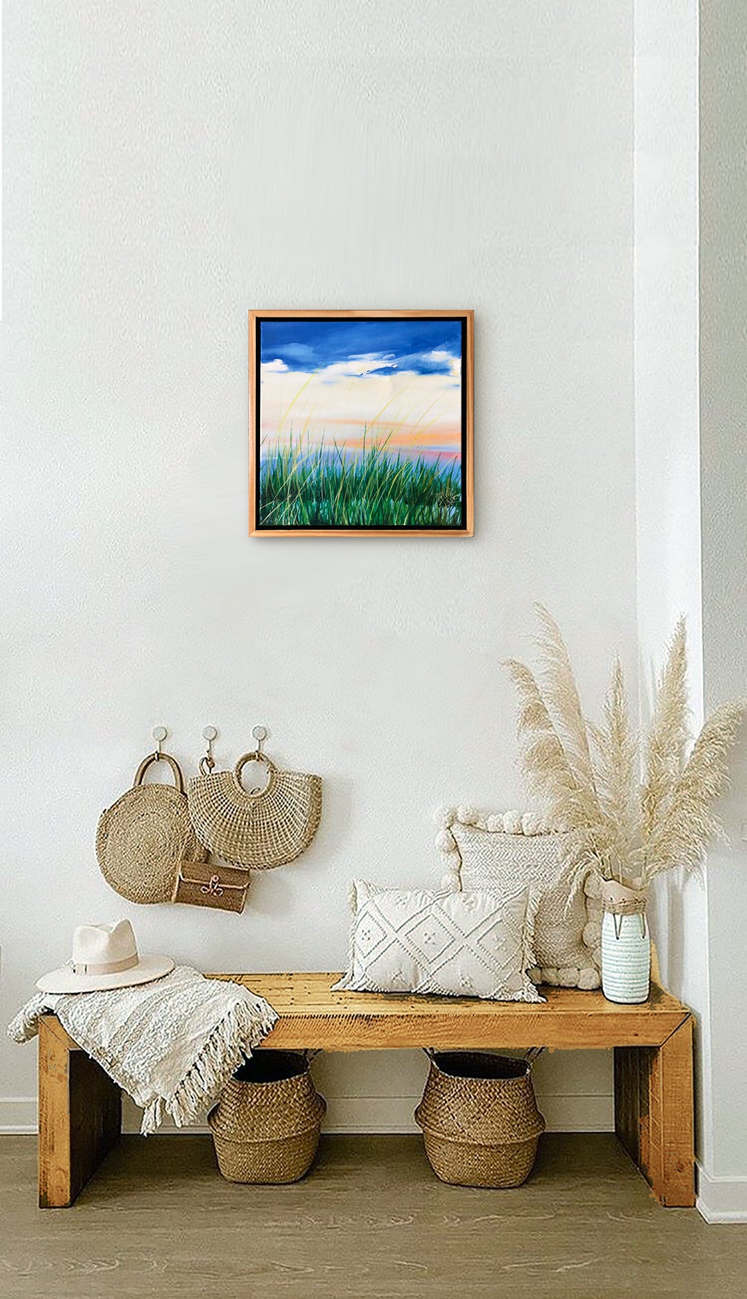 Beach Grass With Dark Sky