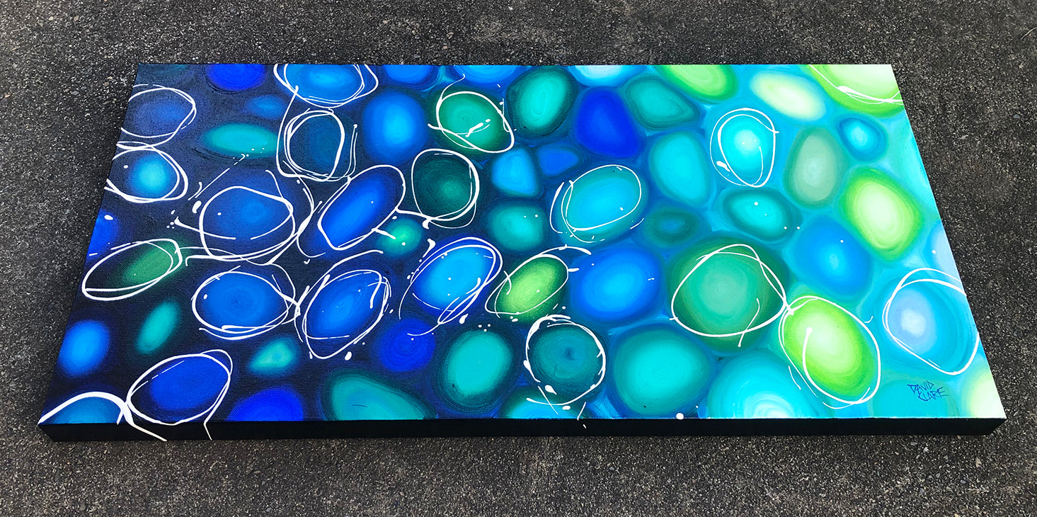 Blue Green Pebbles