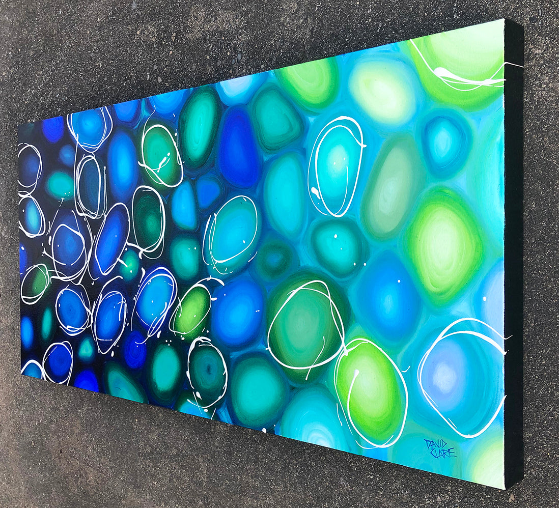 Blue Green Pebbles