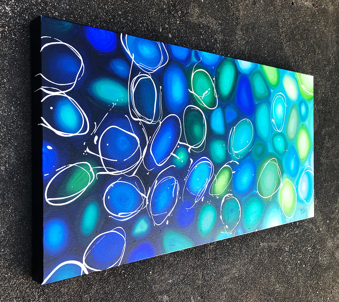 Blue Green Pebbles