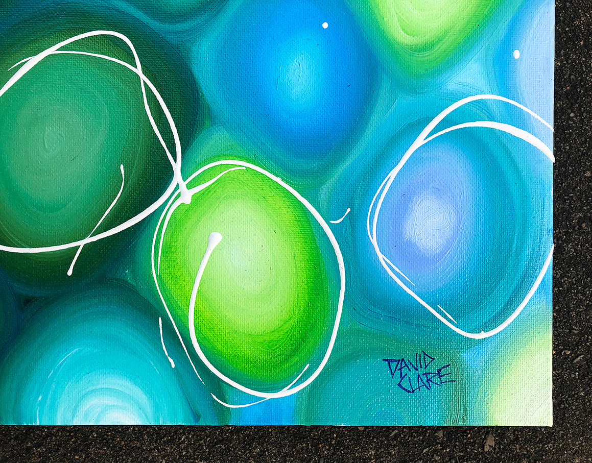Blue Green Pebbles