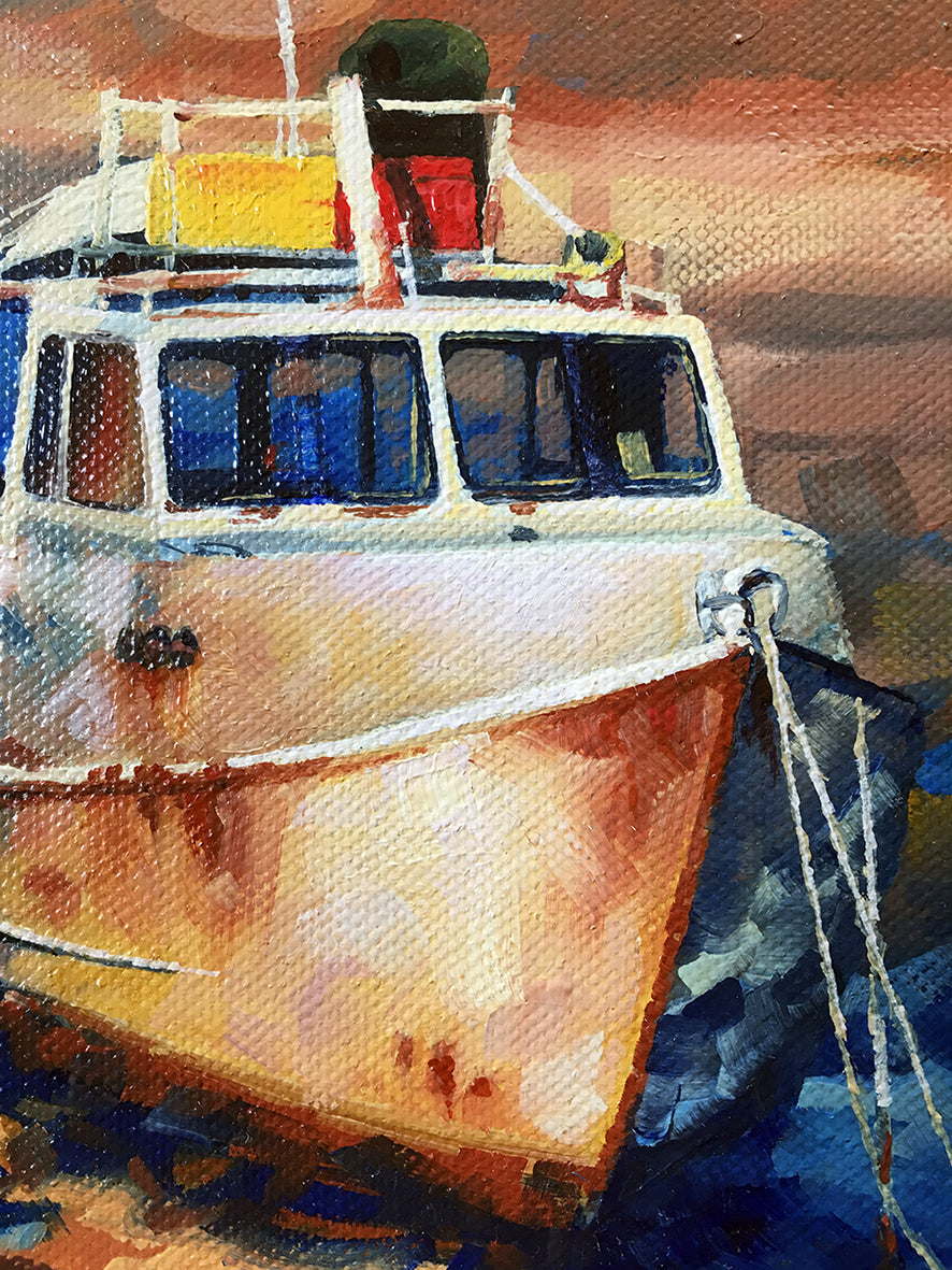 Tied And Tired At High Tide
