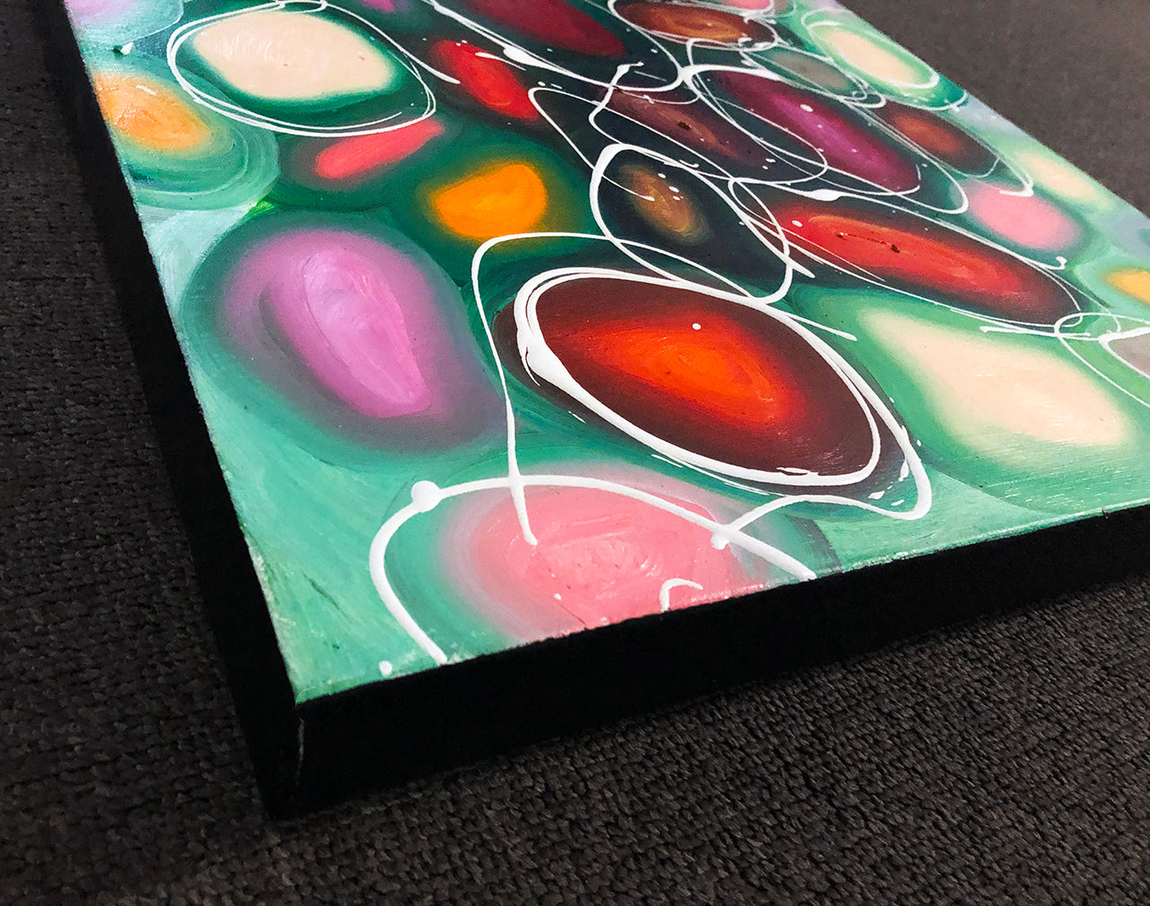 Bright Red And Green Pebbles