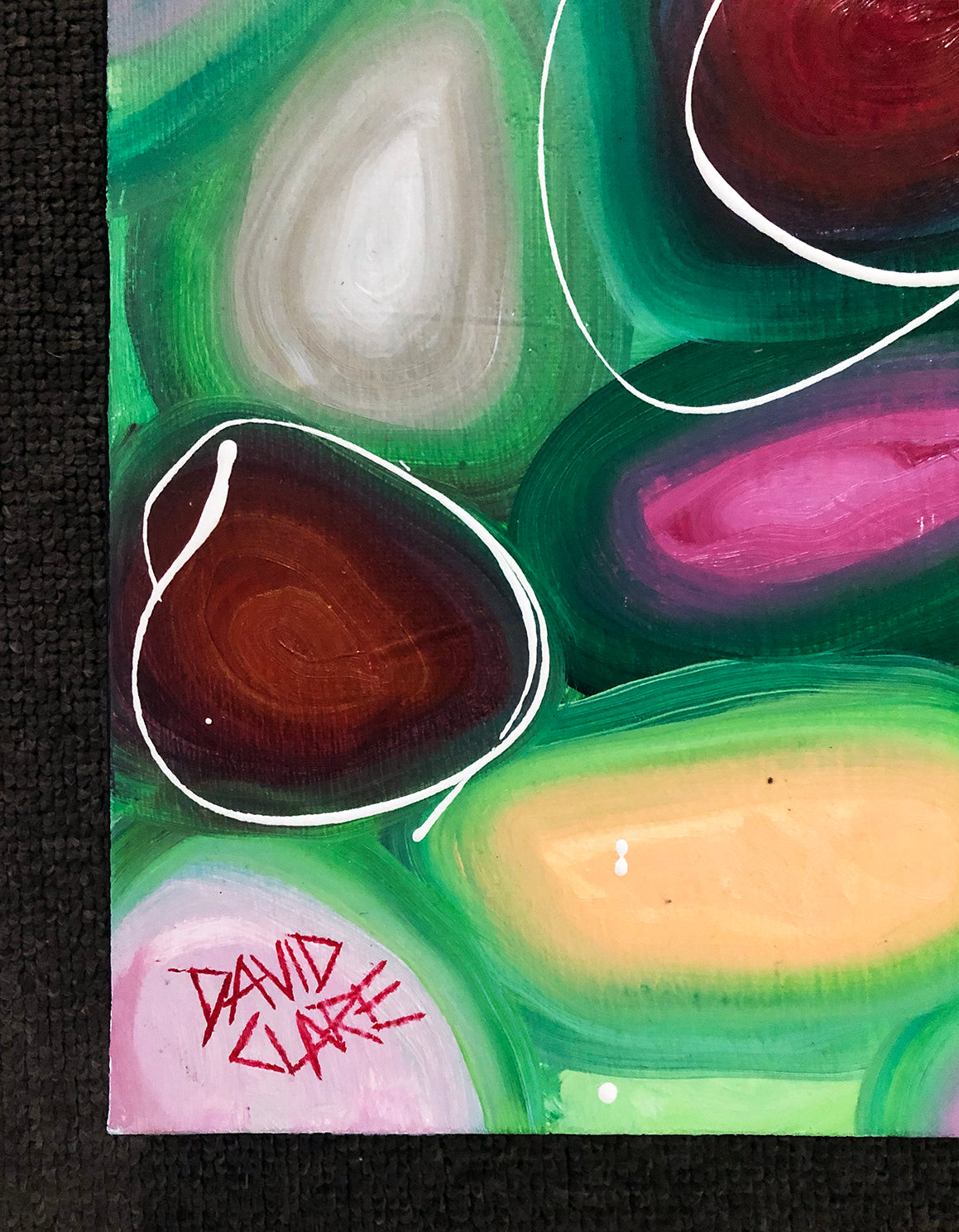 Bright Red And Green Pebbles