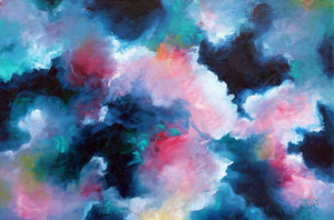Clouds In Pink And Green