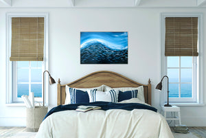 Fish Wave In Dark Blue
