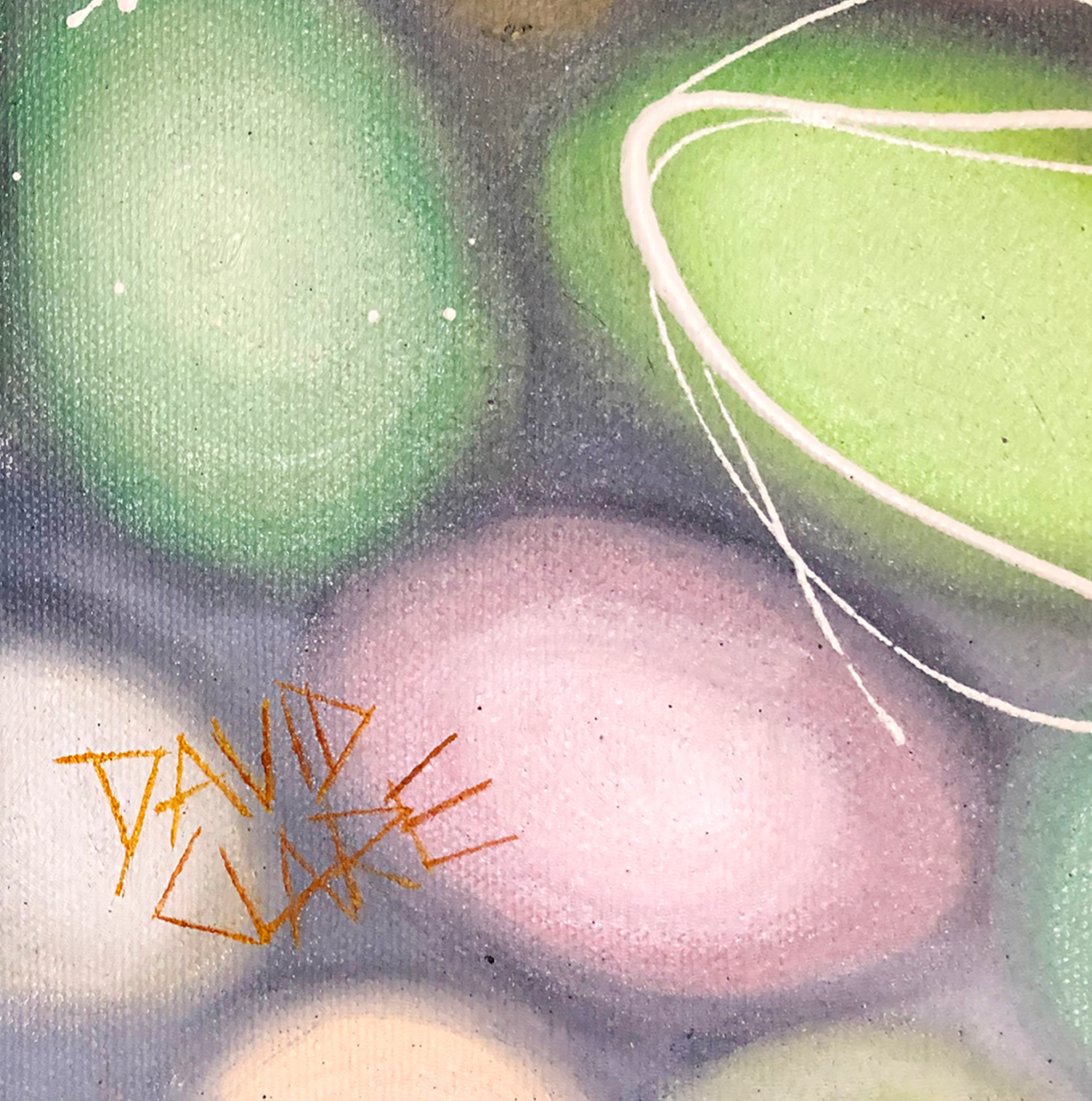 Green Yellow & Pink Pebbles