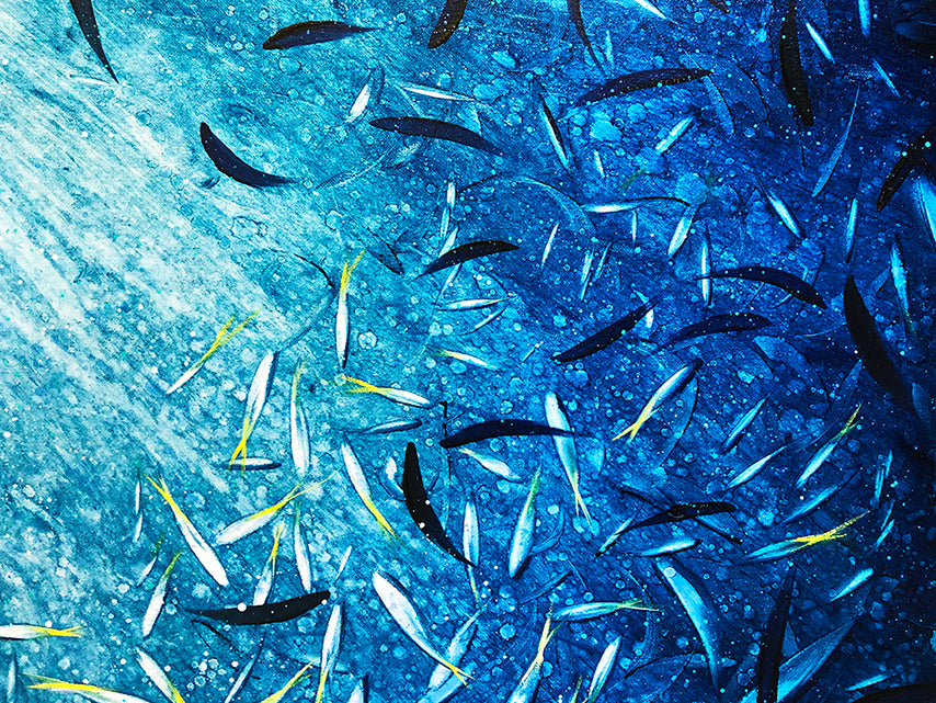 Shimmering In The Deep Blue Ocean