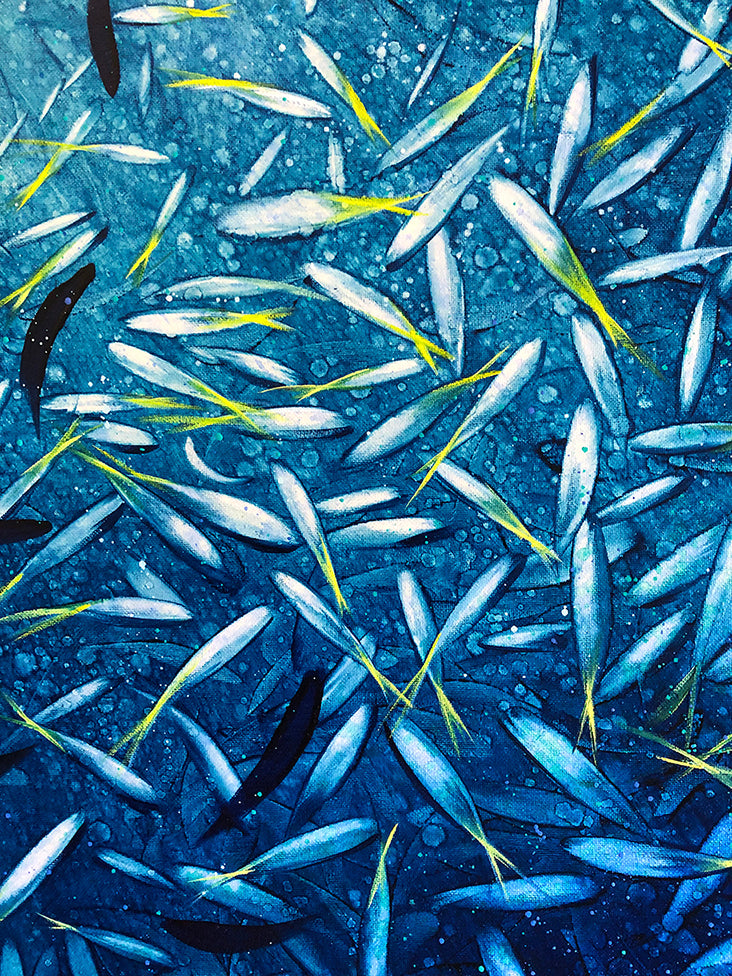 Shimmering In The Deep Blue Ocean