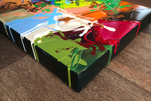 Small Abstract Painting In Acrylic