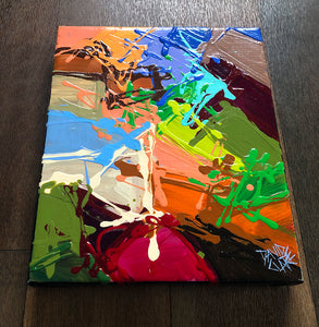Small Abstract Painting In Acrylic