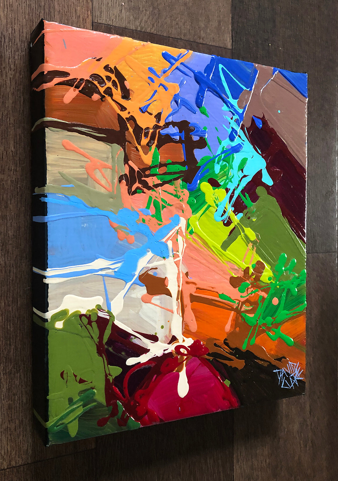 Small Abstract Painting In Acrylic