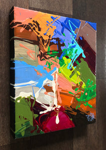 Small Abstract Painting In Acrylic