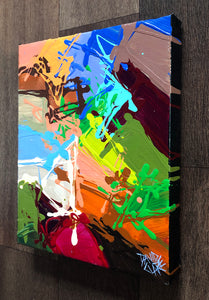 Small Abstract Painting In Acrylic
