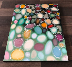 Pebbles In Yellow And Green