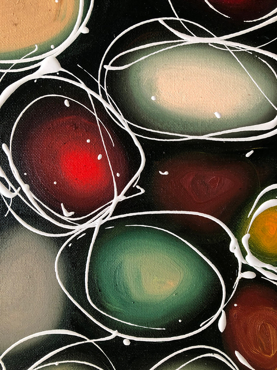 Pebbles In Yellow And Green